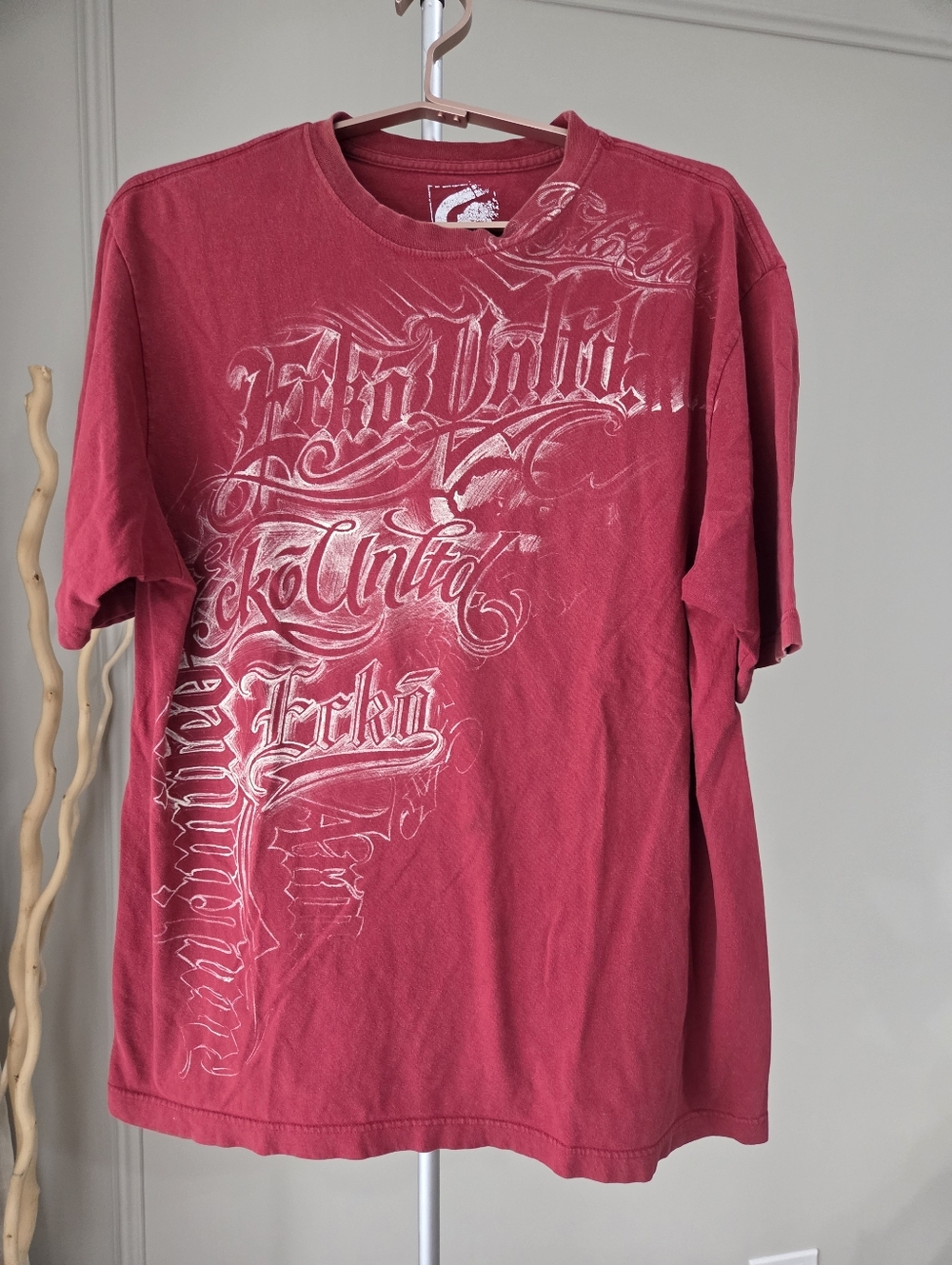 Ecko Unlimited Men’s Cranberry Graphic Crew Neck Tee Sz.2XL